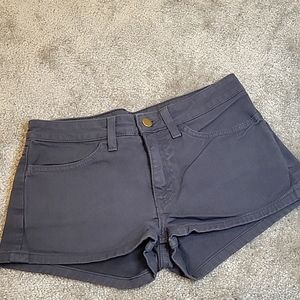 Faided black short shorts